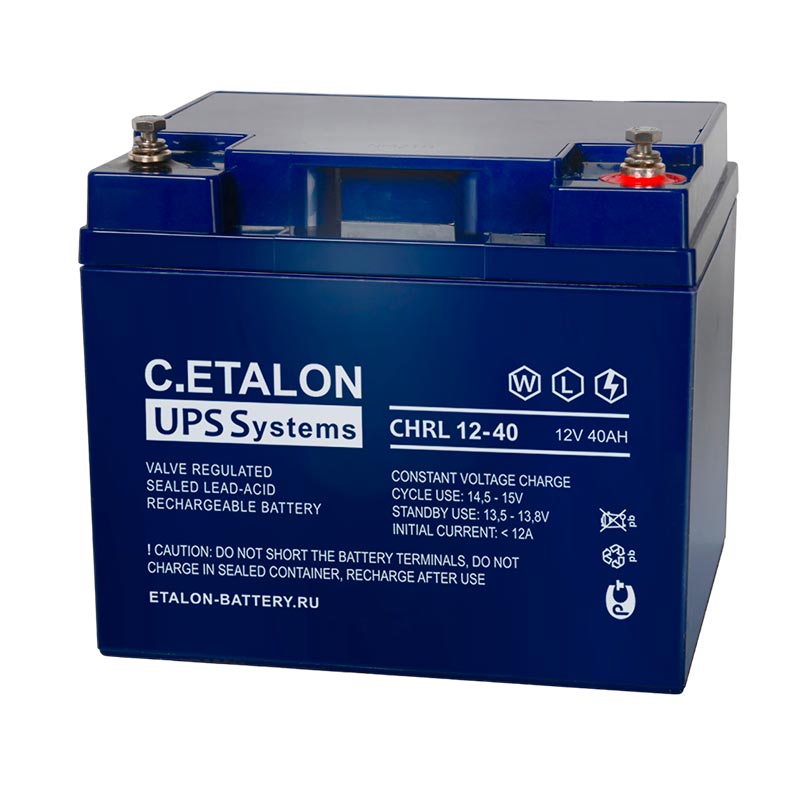 Аккумулятор C.ETALON CHRL 12-40 (12V / 40Ah)