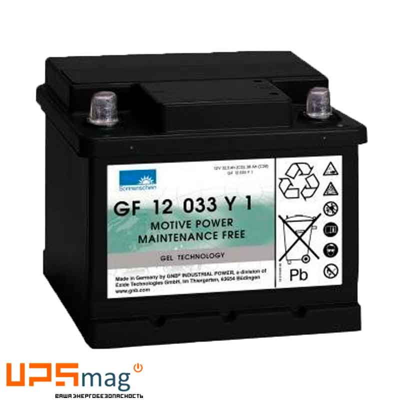 Аккумулятор тяговый Sonnenschein GF 12 033 Y 1 (12V / 33Ah C5) GEL