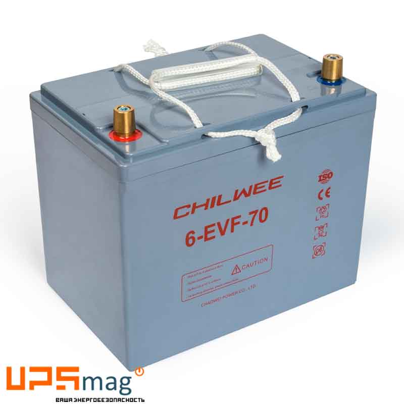 Аккумулятор тяговый Chilwee 6-EVF-70 (12V / 78Ah C5) GEL