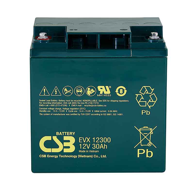 Аккумулятор CSB EVX 12300 (12V / 30Ah)