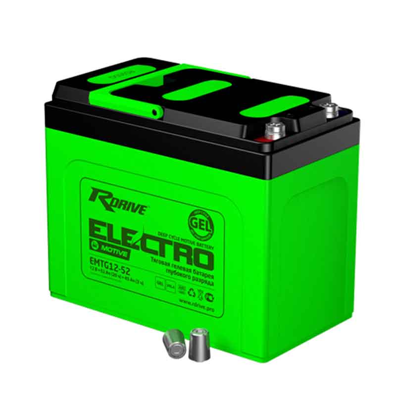 Аккумулятор тяговый RDrive EMTG12-52N (12V / Ah C5) GEL
