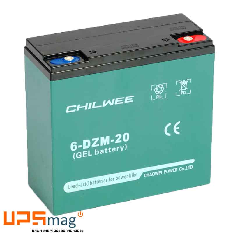 Аккумулятор тяговый Chilwee 6-DZM-20 (12V / 24Ah C5) GEL