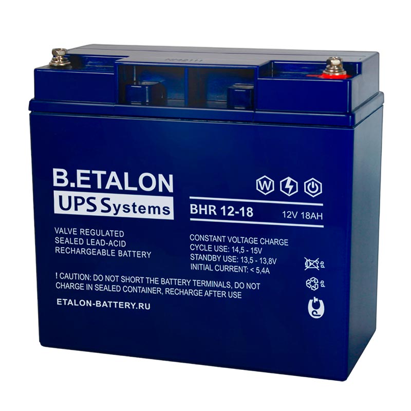 Аккумулятор B.ETALON BHR 12-18 (12V / 18Ah)
