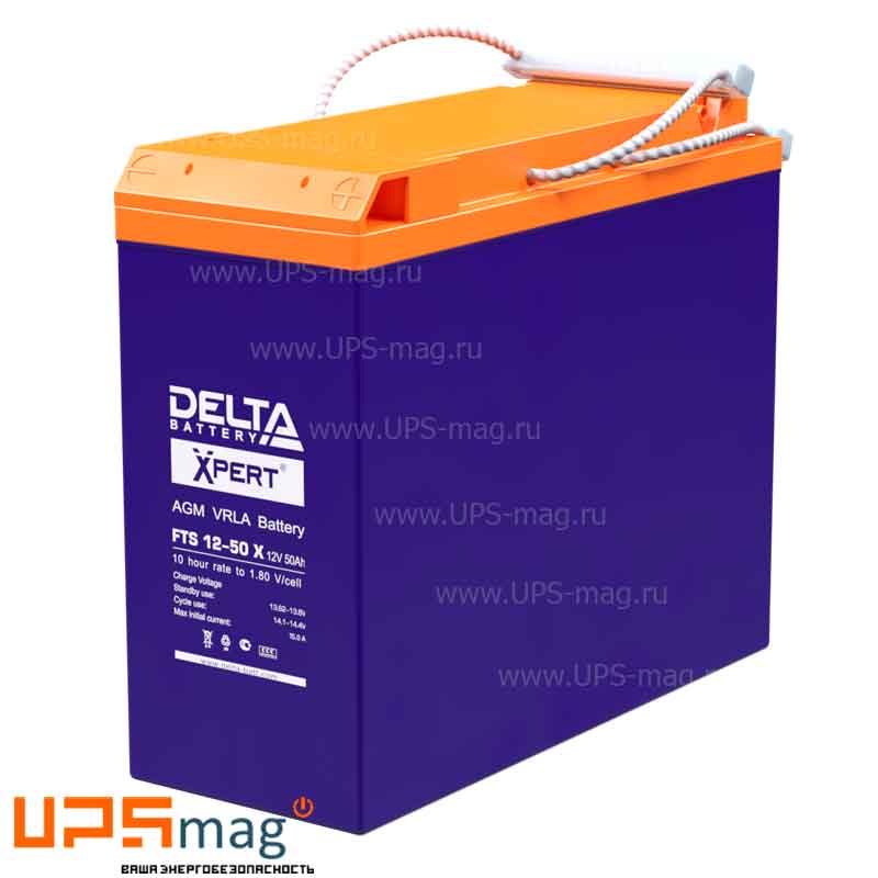 Аккумулятор Delta FTS 12-50 X (12V / 50Ah)