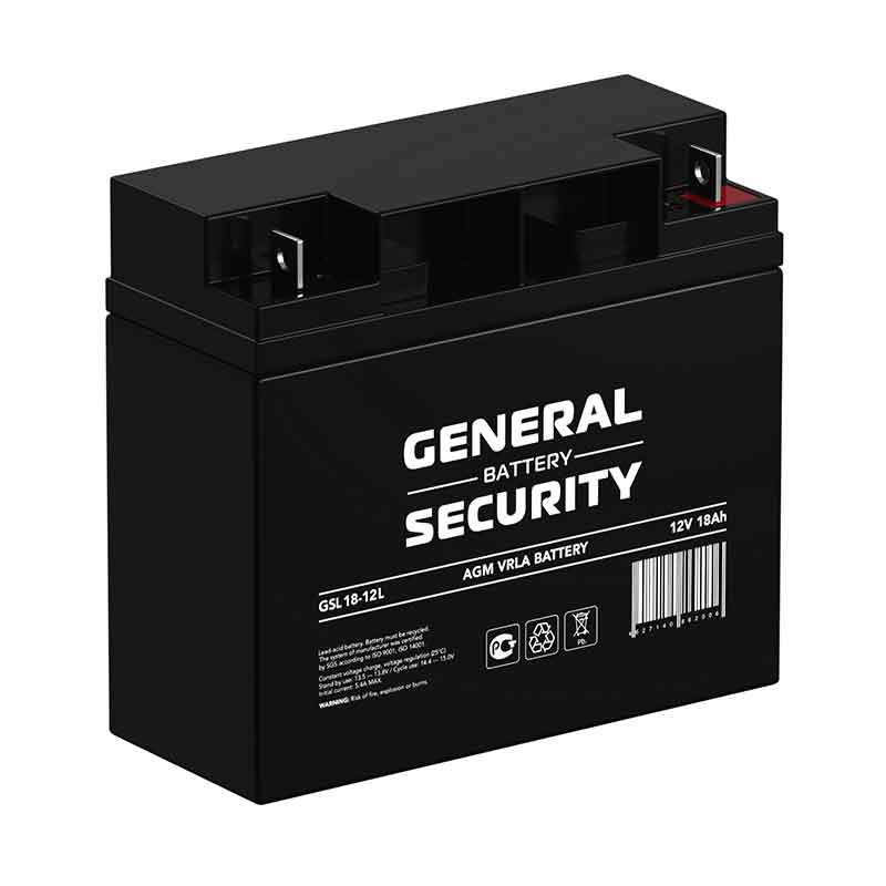 Аккумулятор General Security GSL 18-12L (12V / 18Ah)
