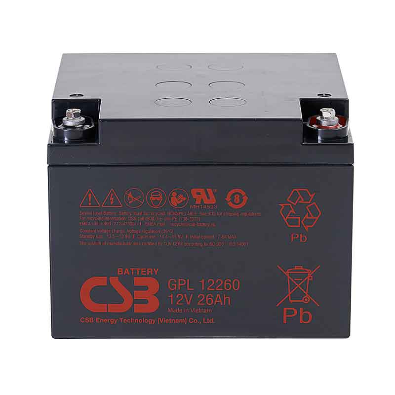 Аккумулятор CSB GPL 12260 (12V / 26Ah)