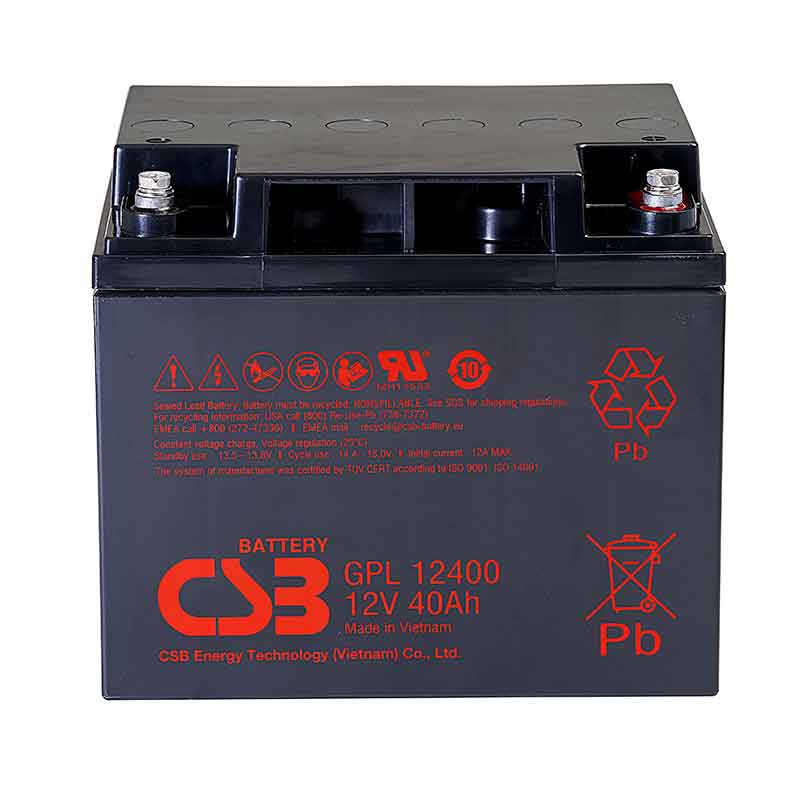 Аккумулятор CSB GPL 12400 (12V / 40Ah)