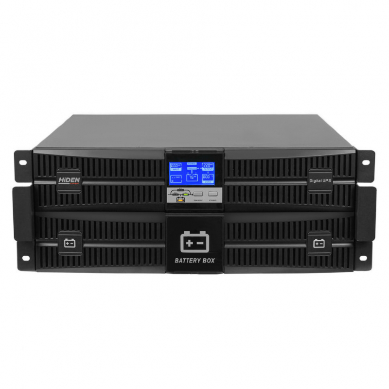 ИБП HIDEN EXPERT UDC92010S-RT, встроенные акб в корпусе (9А/ч х 16шт),10 kVA/10 kW (PF=1), ЗУ 10А
