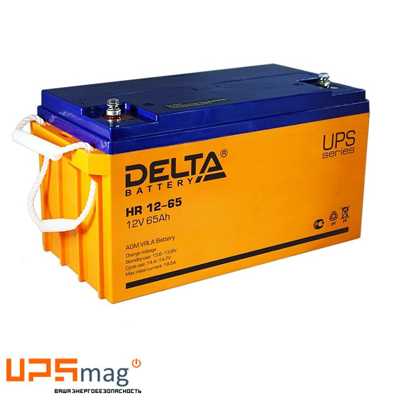 Аккумулятор Delta HR 12-65 (12V / 65Ah)