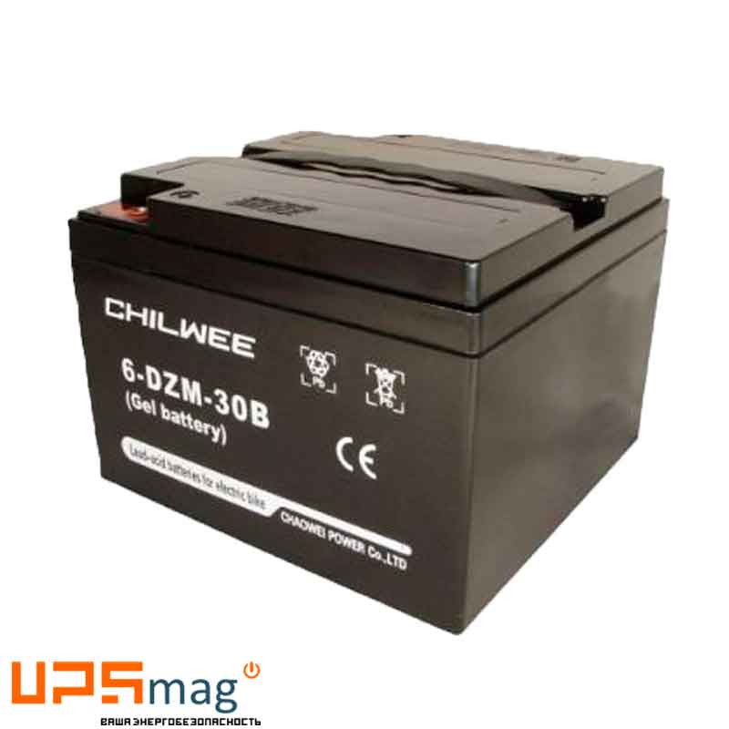 Аккумулятор тяговый Chilwee 6-DZM-30B (12V / 34Ah C5) GEL