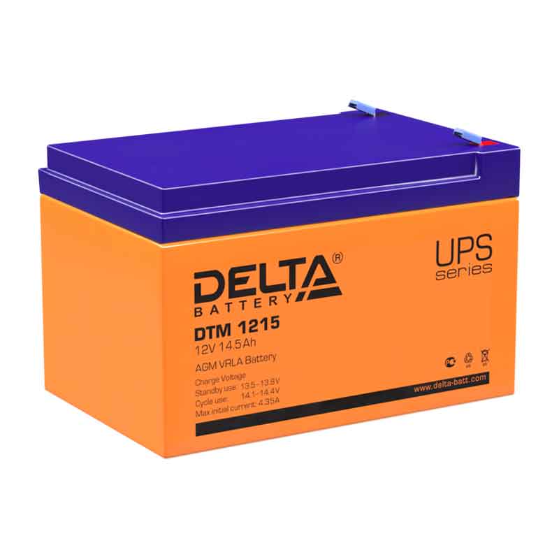 Аккумулятор Delta DTM 1215 (12V / 14.5Ah)