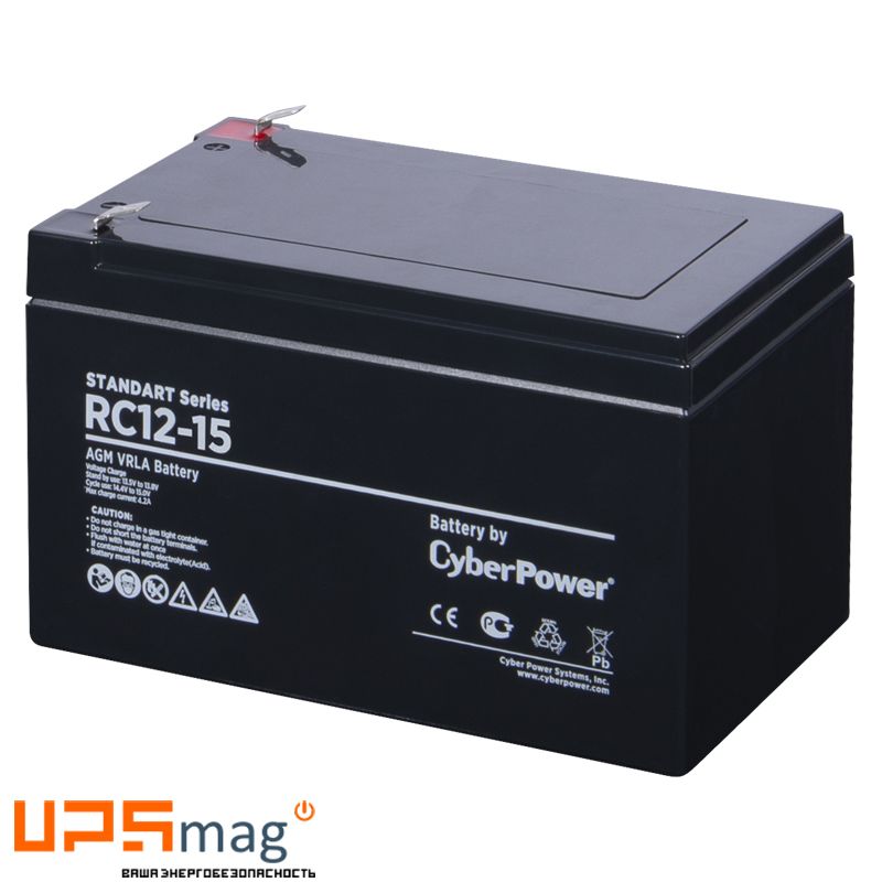 Аккумулятор CyberPower RC12-15 (12V / 15Ah)