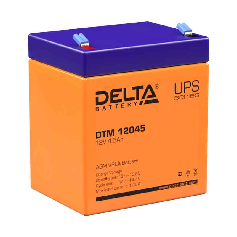 Аккумулятор Delta DTM 12045 (12V / 4.5Ah)