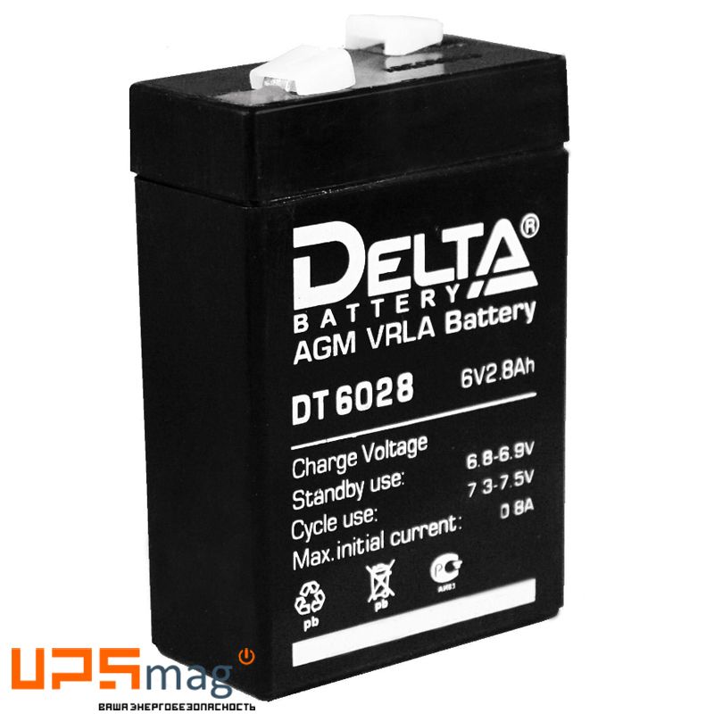 Аккумулятор Delta DT 6023 (6V / 2.3Ah)