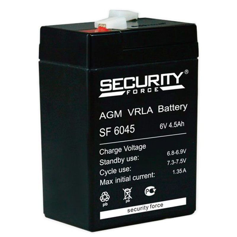 Аккумулятор Security Force SF 6045 (6V / 4.5Ah)