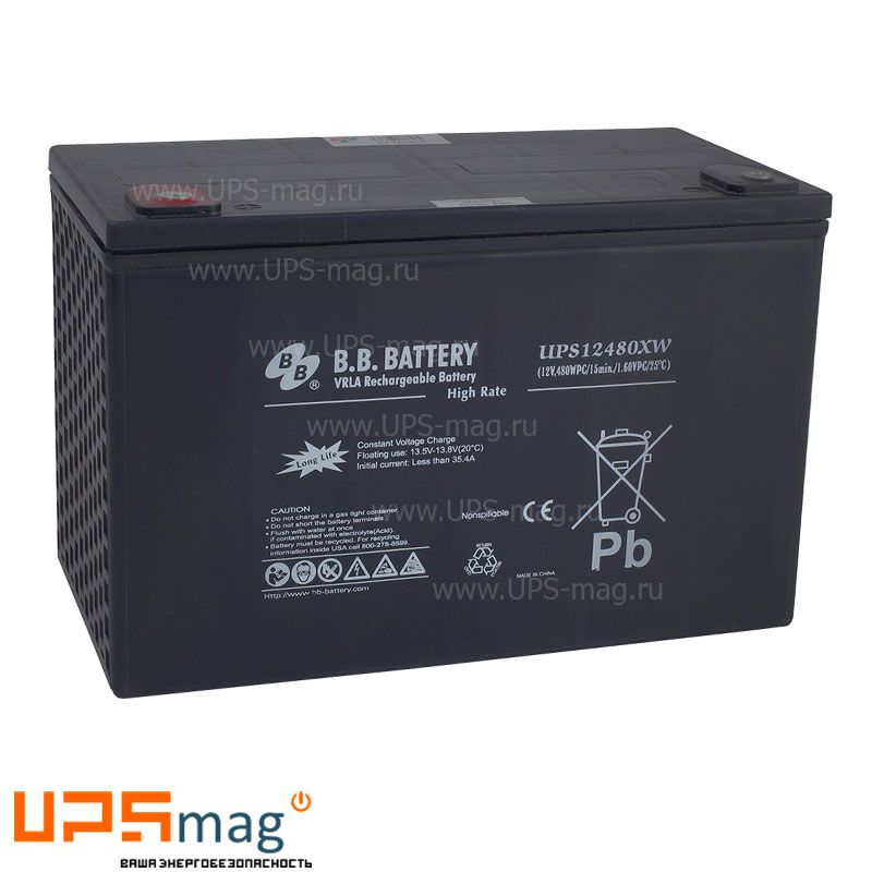 Аккумулятор BB Battery UPS 12480XW (12V / 120Ah)