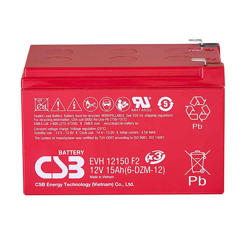 Аккумулятор CSB EVH 12150 (12V / 15Ah)