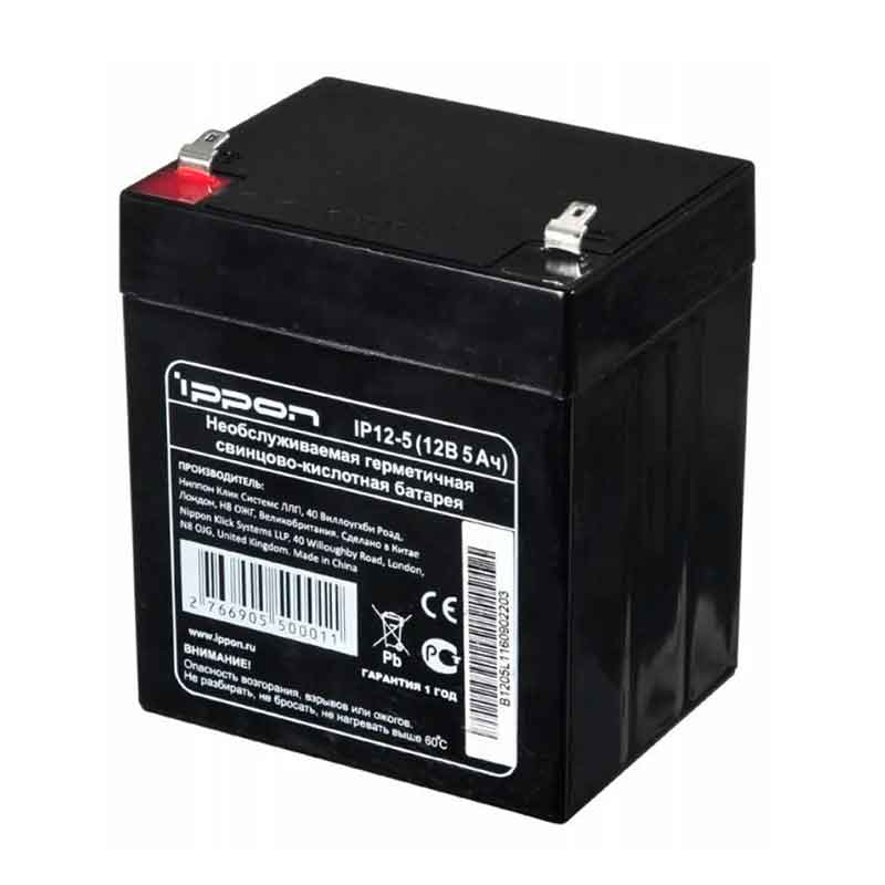 Аккумулятор Ippon IP12-5 (12V / 5Ah)