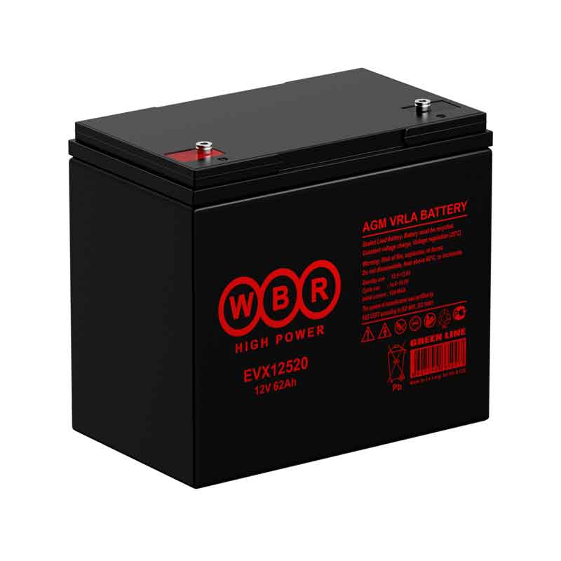 Аккумулятор WBR EVX12520S тяговый 12V 62Ah