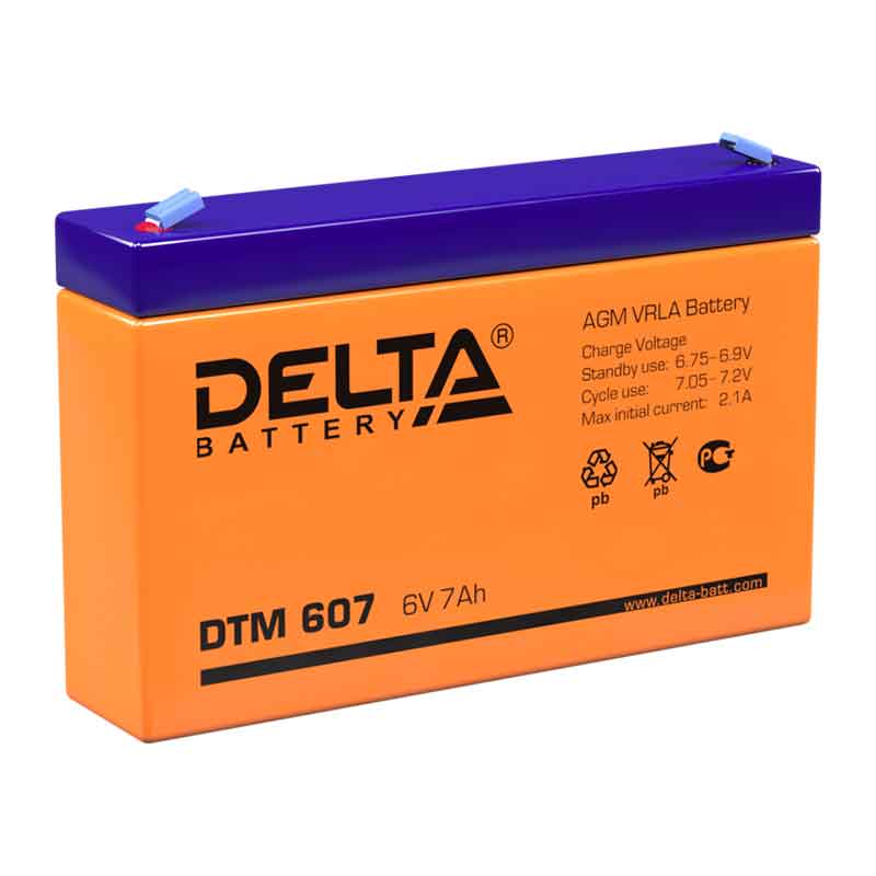 Аккумулятор Delta DTM 607 (6V / 7Ah)
