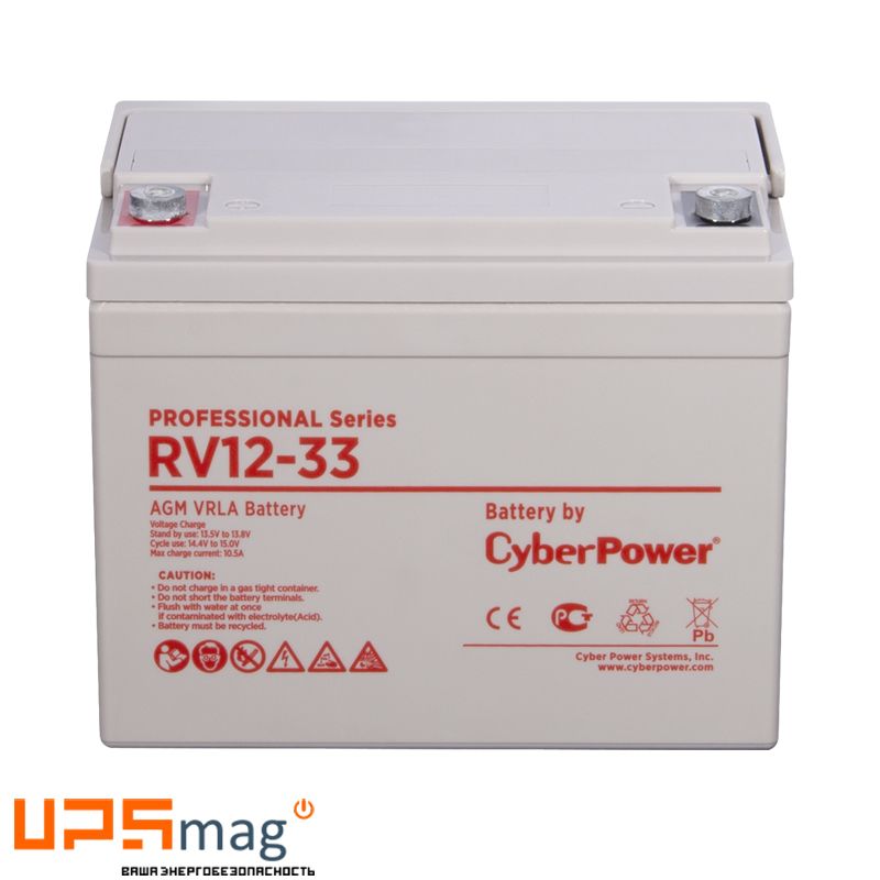 Аккумулятор CyberPower RV 12-33 (12V / 35Ah)