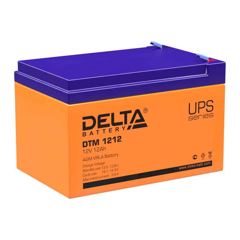 Аккумулятор Delta DTM 1212 (12V / 12Ah)