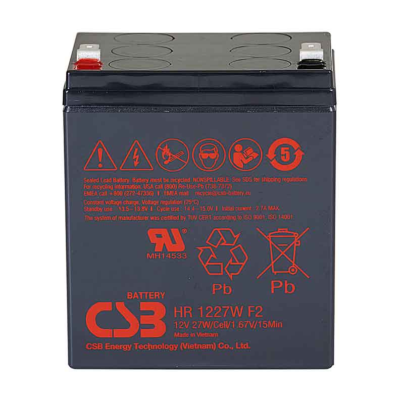 Аккумулятор CSB HR1227W F2 (12V / 7.5Ah)