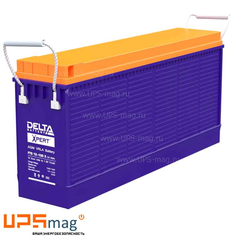 Аккумулятор Delta FTS 12-100 X (12V / 100Ah)