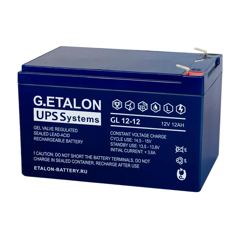 Аккумулятор G.ETALON GL 12-12 (12V / 12Ah)