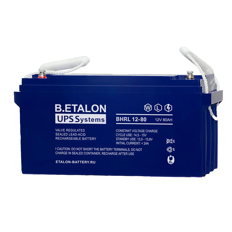 Аккумулятор B.ETALON BHRL 12-80 (12V / 80Ah)