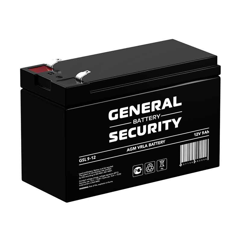 Аккумулятор General Security GSL 9-12 (12V / 9Ah)