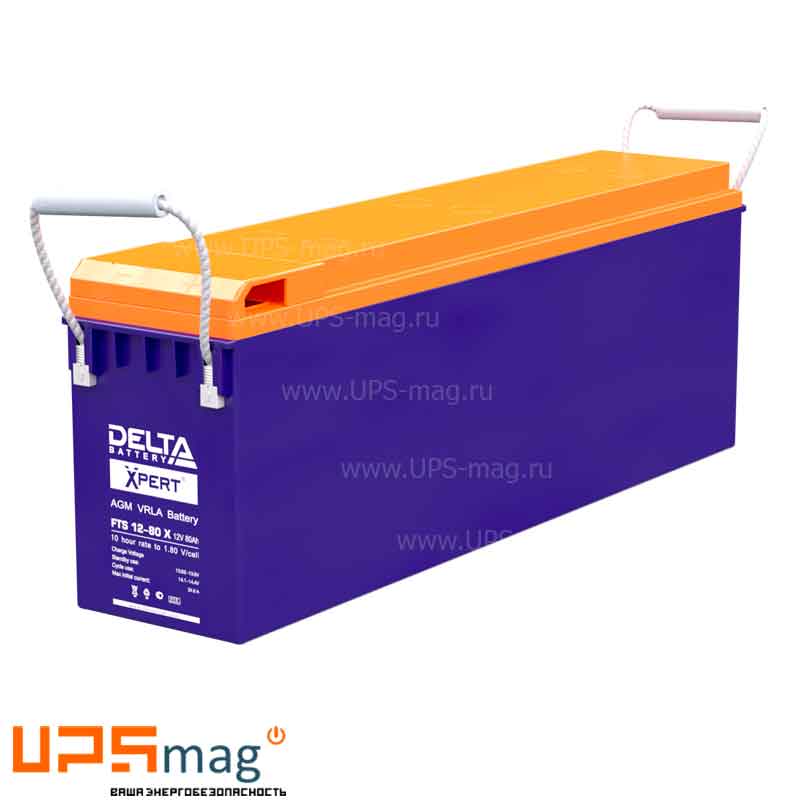 Аккумулятор Delta FTS 12-80 X (12V / 80Ah)