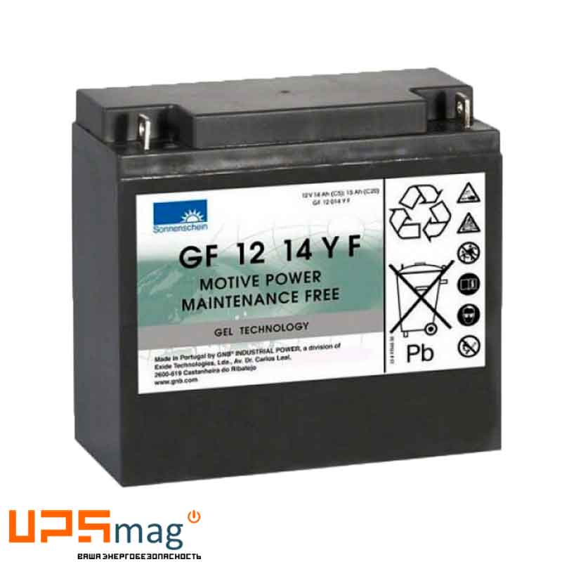 Аккумулятор тяговый Sonnenschein GF 12 014 YF (12V / 14Ah C5) GEL