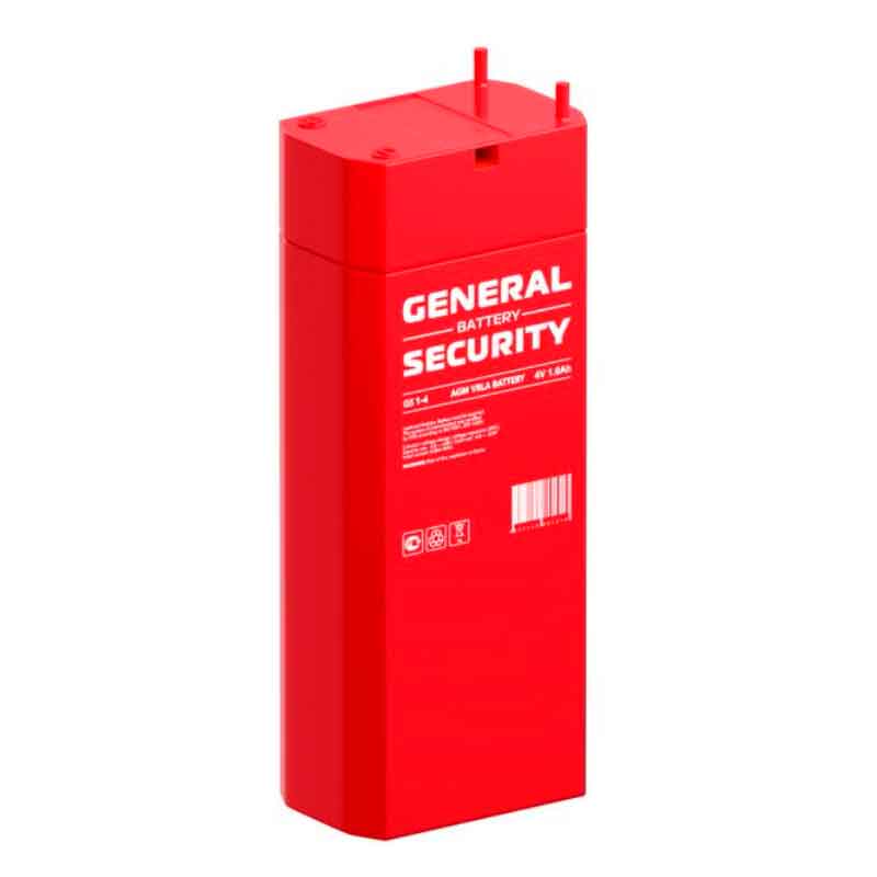 Аккумулятор General Security GS 1-4 (4V / 1Ah)