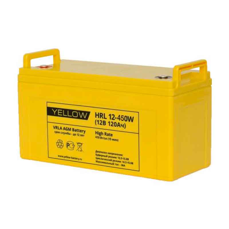 Аккумулятор YELLOW HRL 12-450W (12V / 120Ah)