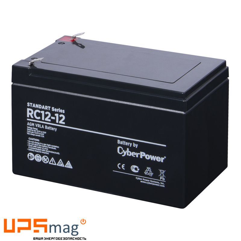 Аккумулятор CyberPower RC12-12 (12V / 12Ah)