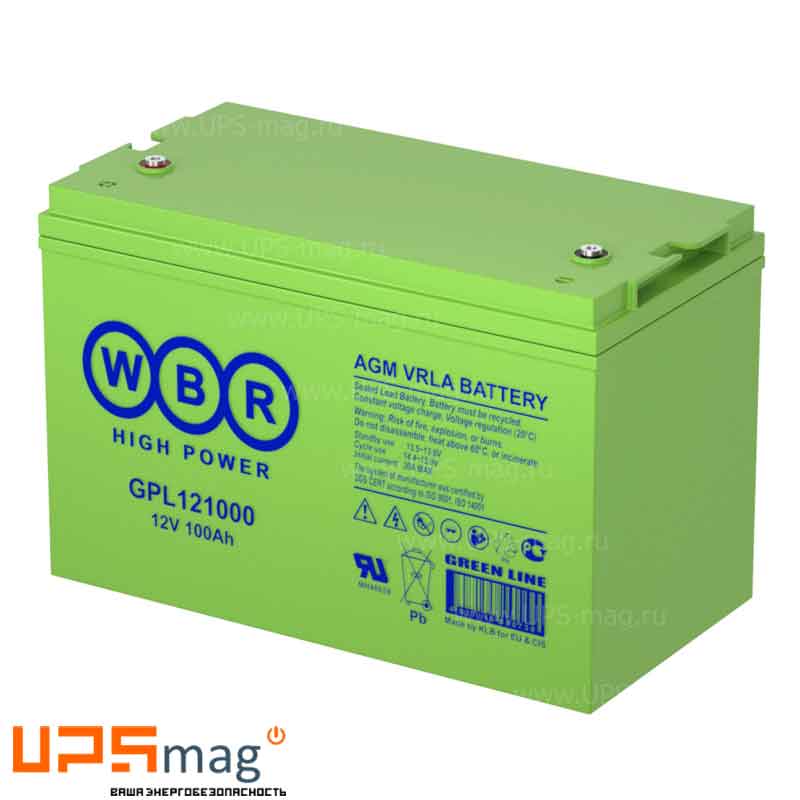 Аккумулятор WBR GPL121000 (12V / 110Ah)