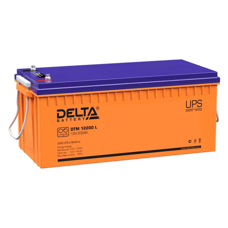 Аккумулятор Delta DTM 12200L (12V / 200Ah)