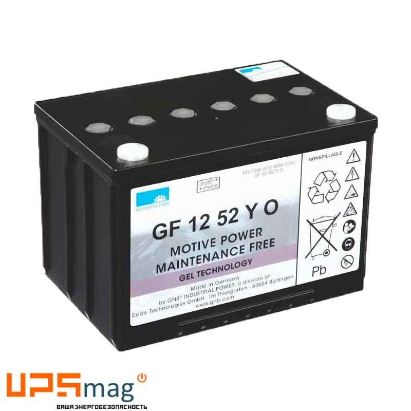 Аккумулятор тяговый Sonnenschein GF 12 052 YO (12V / 52Ah C5) GEL