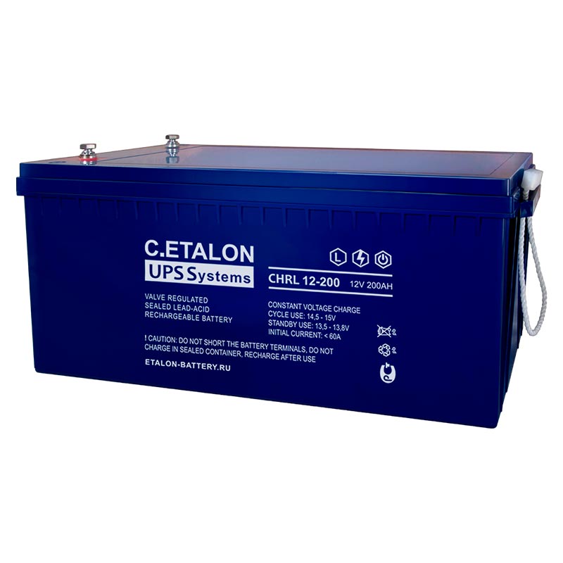 Аккумулятор C.ETALON CHRL 12-200 (12V / 200Ah)