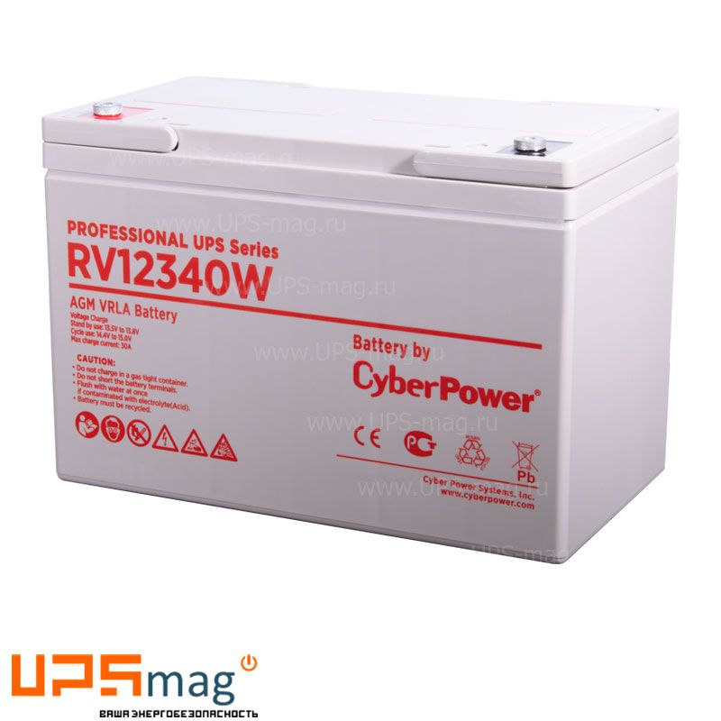 Аккумулятор CyberPower RV 12340W (12V / 96.4Ah)