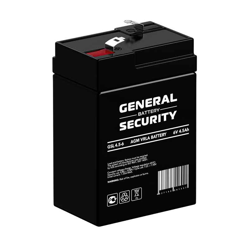 Аккумулятор General Security GSL 4.5-6 (6V / 4.5Ah)