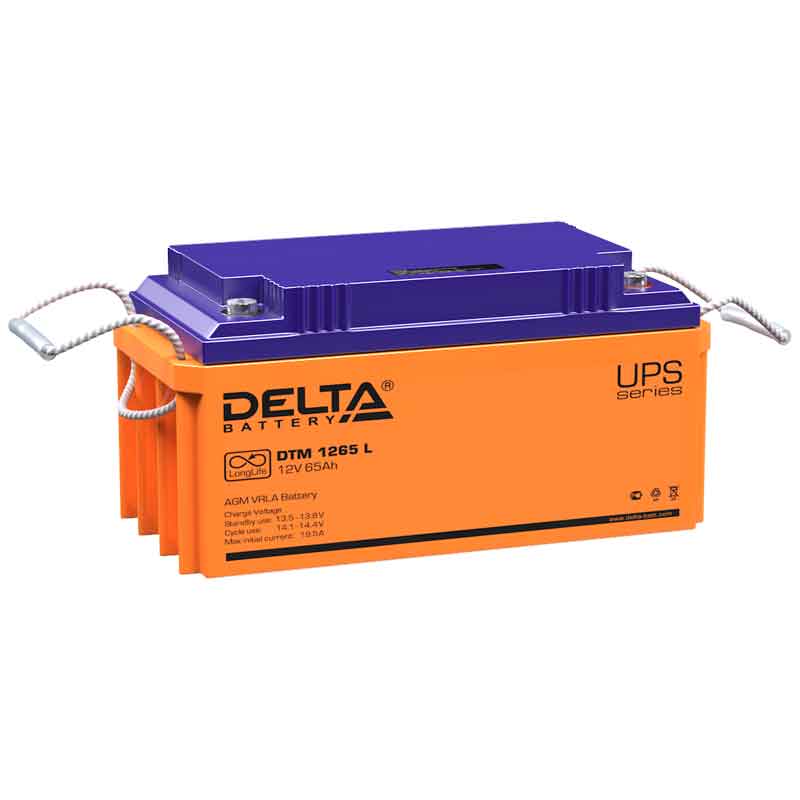 Аккумулятор Delta DTM 1265L (12V / 65Ah)
