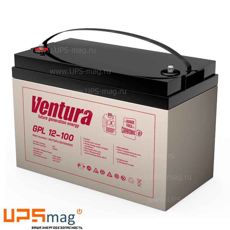 Аккумулятор Ventura GPL 12-100 (12V / 108Ah)