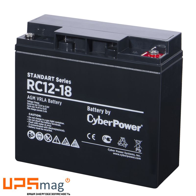 Аккумулятор CyberPower RC12-18 (12V / 18Ah)