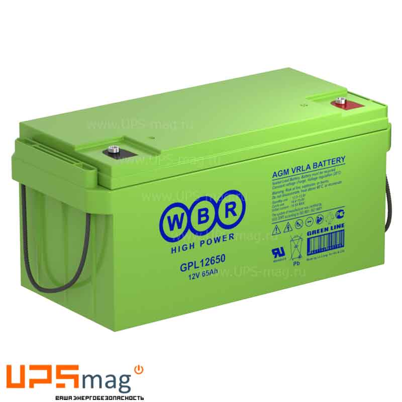 Аккумулятор WBR GPL12650 (12V / 65Ah)