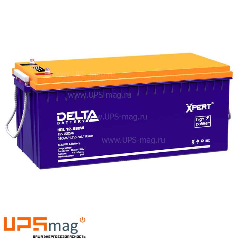 Аккумулятор Delta HRL 12-980W Xpert (12V / 220Ah)