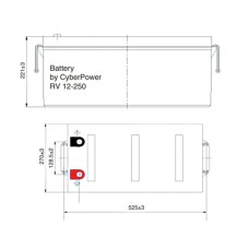 Аккумулятор CyberPower RV 12-250 (12V / 262Ah)