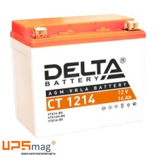 Мото аккумулятор Delta CT 1214 (12V / 14Ah / 200A (CCA))