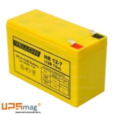 Аккумулятор Yellow HR 12-7 (12V / 7Ah)